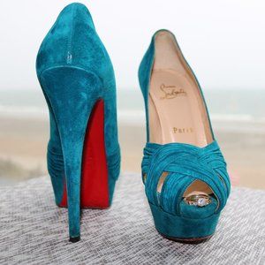 Christian Louboutin Aborina 150 Suede Pumps 36 6